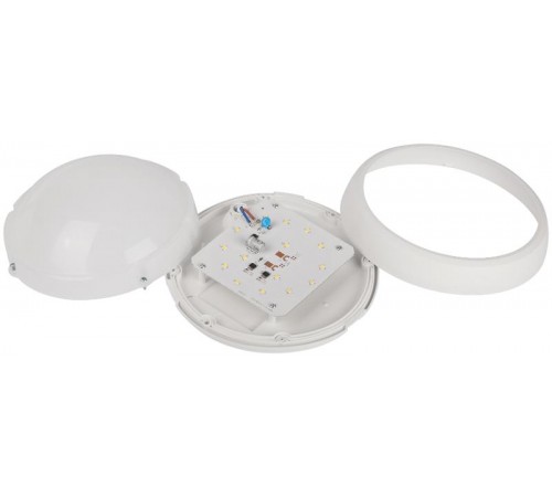 Светильник светодиодный пылевлагозащищенный для ЖКХ ДПО SPB-1 12Вт 4000К IP54 опал белый круг  Б0036397  ЭРА