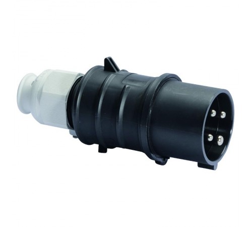 Вилка кабельная 16A 4p 500V 7h IP44 черная Quick-Connect I 21688-Bals I Bals
