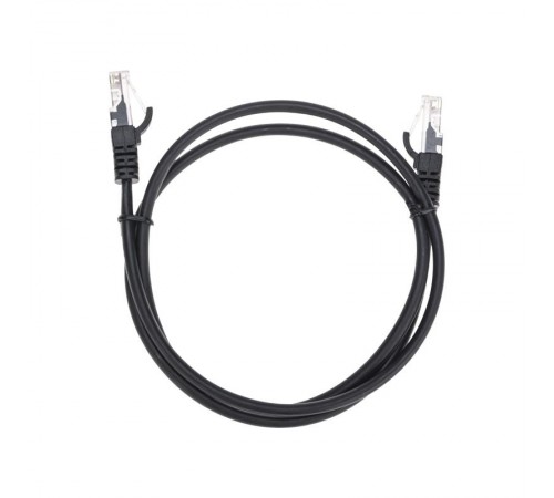 Патч-корд U/UTP, CAT 5e, RJ45-RJ45, 26AWG, LSZH, черный, 1м REXANT  02-0102-1  REXANT