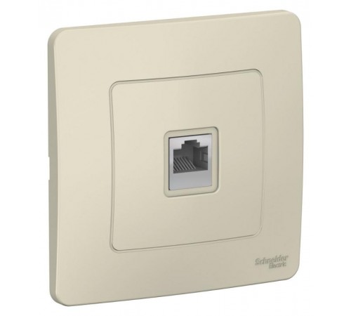 Blanca Молочный С/У Розетка компьютерная RJ45  BLNIS045002  SE