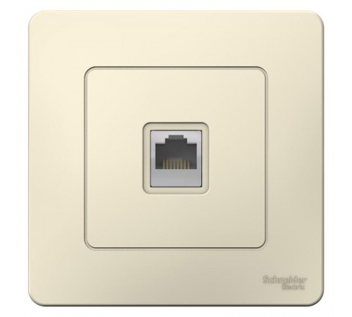 Blanca Молочный С/У Розетка компьютерная RJ45  BLNIS045002  SE