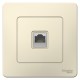 Blanca Молочный С/У Розетка компьютерная RJ45  BLNIS045002  SE