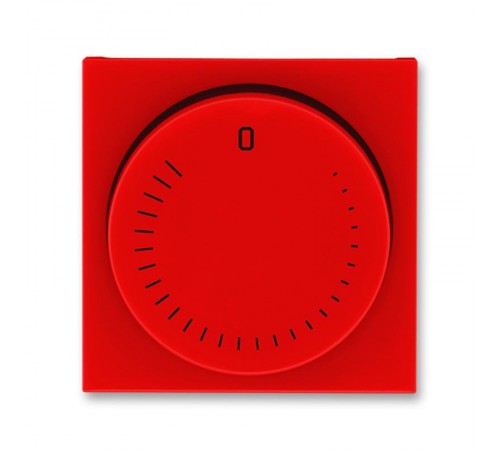 ABB Levit Красный / дымчатый чёрный Накладка для механизма регулирования скорости вращения вентилятора  3294H-A00130 65  2CHH940130A4065  ABB