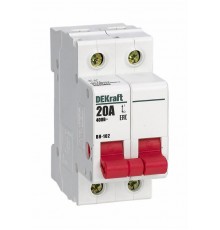 Выключатель нагрузки 2Р 20А ВН-102  17005DEK  DEKraft