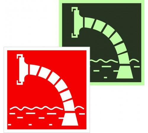 Знак F07 "Пожарный водоисточник" 200х200 мм  zn-f-07-f  EKF