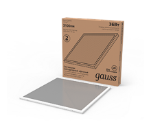 Светильник светодиодный офисный 36W 3100lm 4000K IP20 595*595*19мм призма с выводом кабеля LED 1/4  842123227  Gauss