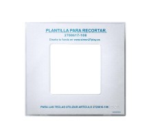 Simon 27 Накладка декоративная на рамку базовую, 1 пост, S27 Play, прозрачный  2700617-108  Simon