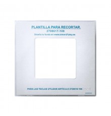 Simon 27 Накладка декоративная на рамку базовую, 1 пост, S27 Play, прозрачный  2700617-108  Simon