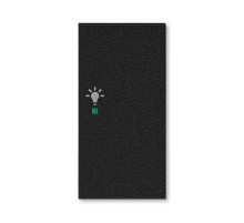 ABB Levit Антрацит Клавиша 2-ая правая с символом освещения free@home  6220H-A02201 63  2CHH622201A4063  ABB