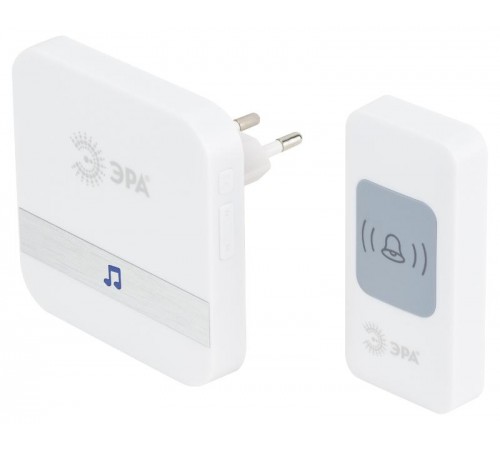 Звонок дверной C95 беспроводной, от сети, белый, 52 мелодии  Б0054088  ЭРА