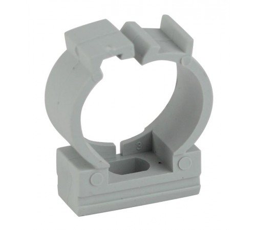 Крепеж-клипса (серый) для трубы d 32мм с фиксатором (40/400/20000)  Б0047271  ЭРА