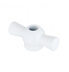 Тумблер поворотного выключателя, металл (белый) LK Vintage-Quadro  888404-1  Ecoplast