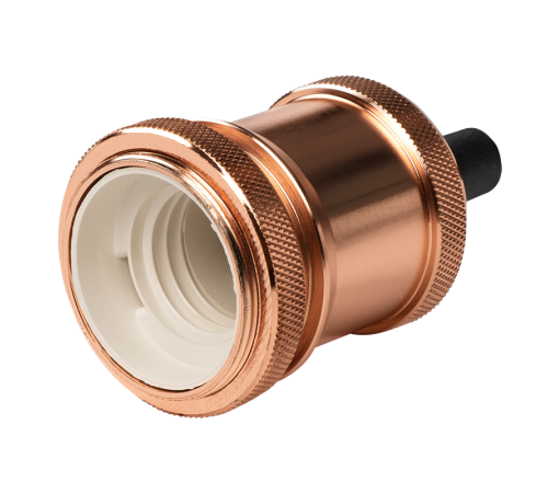 Патрон декоративный с проводом RETRO PLC 01 E27 230V/1M Rose gold  .5015975  Jazzway