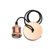 Патрон декоративный с проводом RETRO PLC 01 E27 230V/1M Rose gold  .5015975  Jazzway