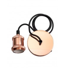 Патрон декоративный с проводом RETRO PLC 01 E27 230V/1M Rose gold  .5015975  Jazzway