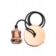 Патрон декоративный с проводом RETRO PLC 01 E27 230V/1M Rose gold  .5015975  Jazzway