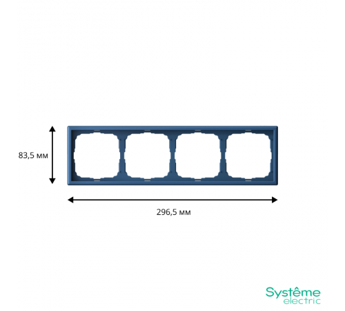 ArtGallery Аквамарин Рамка 4-постовая, универсальная  GAL001104  SE