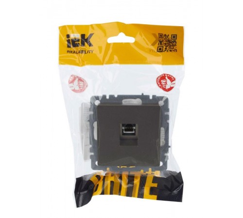 BRITE Розетка компьютерная RJ45 кат.5E РК10-БрШ шампань  BR-K10-1-K37  IEK
