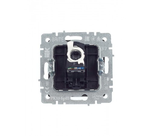 BRITE Розетка компьютерная RJ45 кат.5E РК10-БрШ шампань  BR-K10-1-K37  IEK