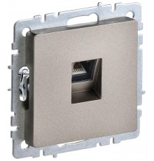 BRITE Розетка компьютерная RJ45 кат.5E РК10-БрШ шампань  BR-K10-1-K37  IEK