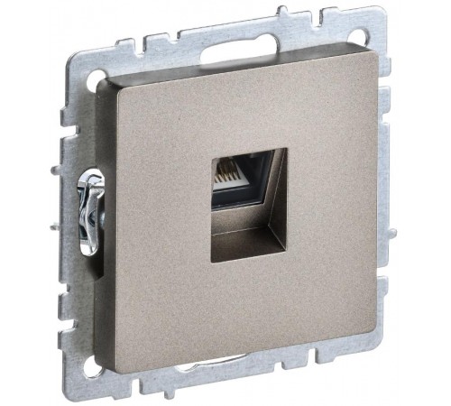 BRITE Розетка компьютерная RJ45 кат.5E РК10-БрШ шампань  BR-K10-1-K37  IEK