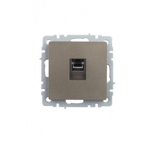 BRITE Розетка компьютерная RJ45 кат.5E РК10-БрШ шампань  BR-K10-1-K37  IEK