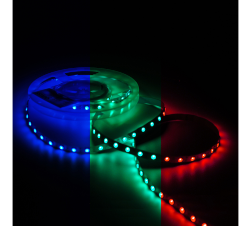Лента светодиодная Basic в комплекте LED 5050/60 12V 10W/m 700lm/m RGB 10mm IP20 5m 1/50  BT042  Gauss