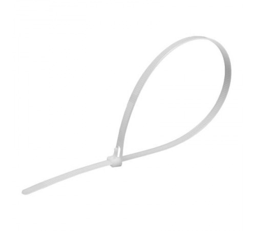 Хомут нейлоновый многоразовый 8x400 мм , белый (100шт в упак)  39085  STEKKER