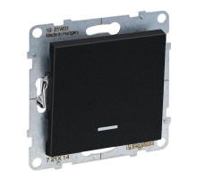 SUNO Выключатель 16АХ 250В с индикацией. Безвинтовые зажимы. Цвет "Антрацит"  721414  Legrand