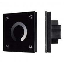 Панель SMART-P4-DIM-G-IN Black (12-24V, 4x3A, Sens, 2.4G) (Arlight, IP20 Пластик, 5 лет)  034778  Arlight