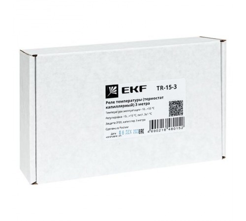 Реле температуры (термостат капиллярный) 3 метра TR-15-3  TR-15-3  EKF