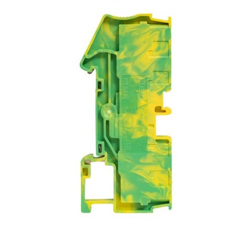 Клеммная колодка пружинная 4 Push-in 4 вывода земля PIT-4-4-pe  EKF