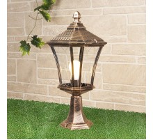 Светильник садово-парковый GLXT-1450S Virgo S черное золото  a031927  Elektrostandard