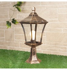 Светильник садово-парковый GLXT-1450S Virgo S черное золото  a031927  Elektrostandard