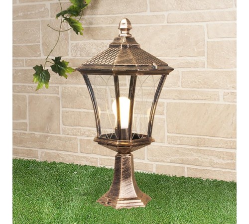 Светильник садово-парковый GLXT-1450S Virgo S черное золото  a031927  Elektrostandard