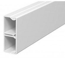 Мини-канал WDK с крышкой 20x50x2000 мм (борт 20 мм, крышка 50 мм, перегородка) ПВХ белый RAL 9010  6168744  OBO Bettermann