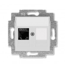 ABB Levit Серый Розетка комп. RJ45 категория 6 и заглушка  5014H-A61017 16W  2CHH296117A6016  ABB