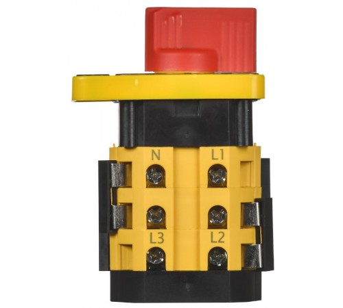 Переключатель кулачковый стандартная рукоятка 16А схема 66  MI-CS10-016-066  IEK