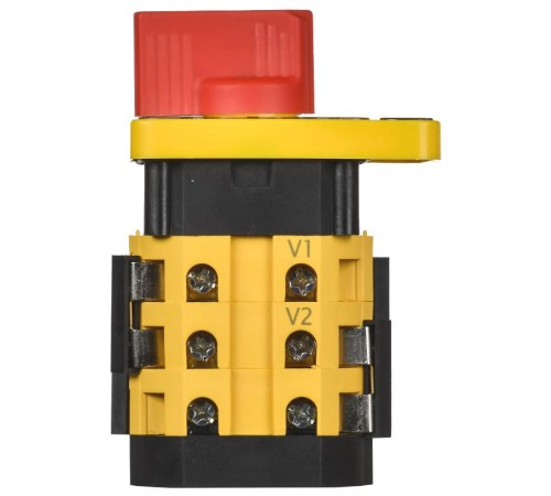 Переключатель кулачковый стандартная рукоятка 16А схема 66  MI-CS10-016-066  IEK