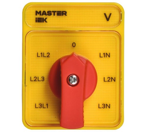 Переключатель кулачковый стандартная рукоятка 16А схема 66  MI-CS10-016-066  IEK