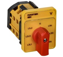 Переключатель кулачковый стандартная рукоятка 10А схема 66  MI-CS10-010-066  IEK