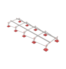Опорная конструкция для установки оборудования TECHNORAPTOR LIGHTFOOT 1500х5000  KM-TR-LTF-SSEI-1500-5000  КМ - профиль
