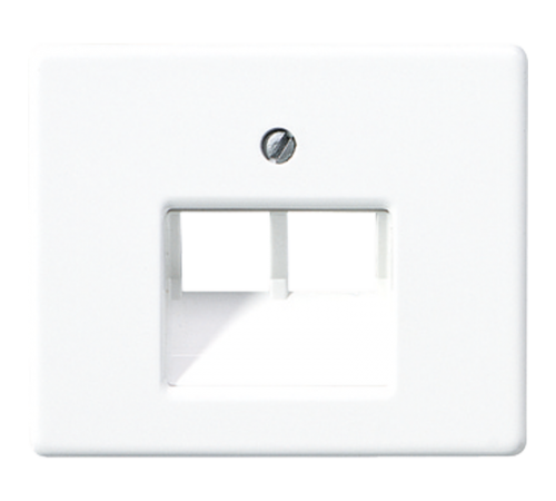 Крышка для сдвоенной телефонной и компьютерной розетки UAE; белая  SL569-2UAWW  Jung