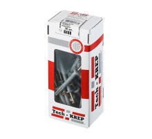 Дюбель-гвоздь 6х80 гриб. манжета (полипропилен) (30 шт) - коробка с ок ( 0,219 кг)  112713  Tech-KREP