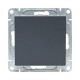 Механизм выключателя, одноклавишный, кнопочный, графит Эпика  UP1-SWG-13 EKF