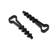 Дюбель-хомут для плоского кабеля (5-8мм) нейлон черный (100шт.) EKF PROxima  plc-nccf-5x8b  EKF