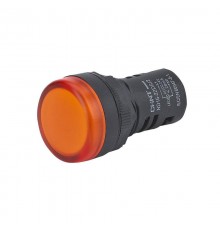 Индикатор ND16-22DS/4C оранжевый, компактный, встр. конденсатор, IP65 АС230В (R)  828168  CHINT