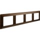 Valena LIFE Темное дерево Рамка 4-ая  754174  Legrand