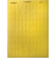 Табличка маркировочная, полиэстер 9х12мм. желтая  SITFP0912Y  DKC