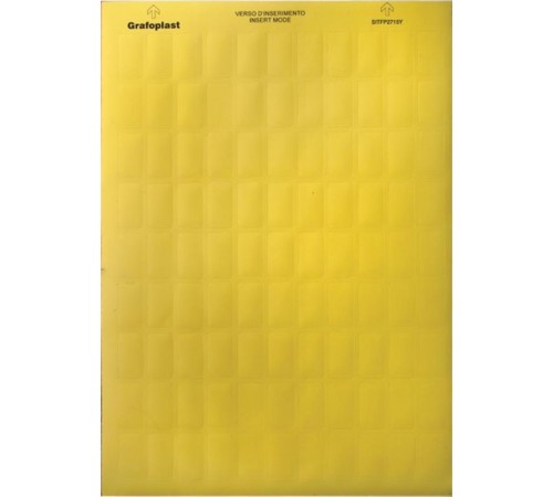 Табличка маркировочная, полиэстер 9х12мм. желтая  SITFP0912Y  DKC